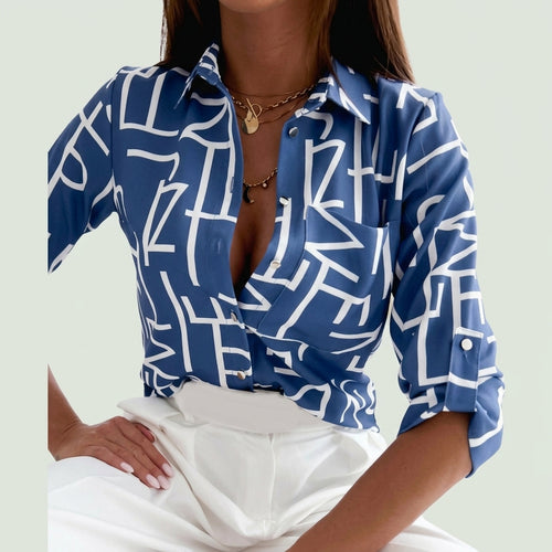 Button-down long-sleeve shirt — On Model - Upper Body | Generated by Modelize