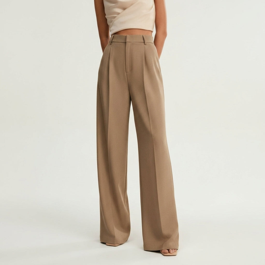 Tailored wide-leg pants — On Model - Lower Body | Generated by Modelize